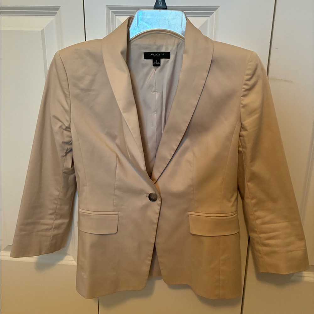 Ann Taylor Khaki Blazer